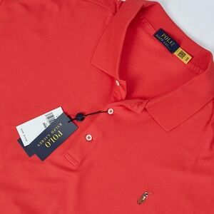 Polo Ralph Lauren Polo Shirt Mens 3XL 3XB Red Classic Fit Short Sleeve New Tags